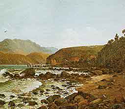 detail, Wm Menzies Gibb, "Low Tide, Governor's Bay" 1893, Ak City Art Gallery