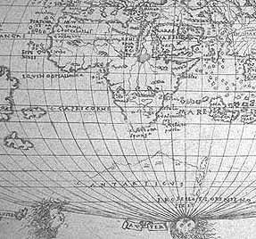 detail, Roselli world map, 1508
