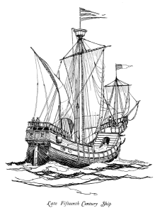 late 15thC ship