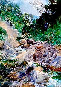 Alfred Wilson Walsh, 1905: "An Alpine Stream, Otira"